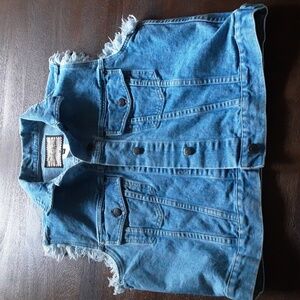Carol Little Blue Denim Sleeveless Vest